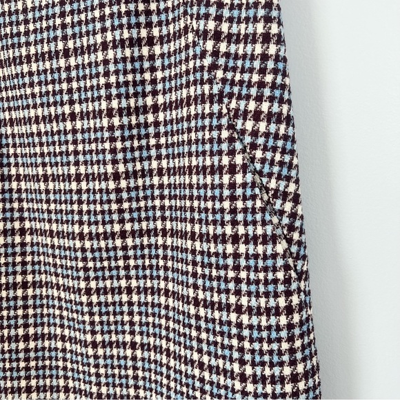 NWT Rebecca Taylor Techy Houndstooth Wool Shift Mini Dress Sheath Sleeveless 2 4 - Picture 9 of 15